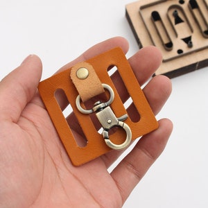 Troquel de corte de hebilla de cinturón, cortador de cuero hecho a mano, troquelador de metal con regla de acero, herramienta Kraft para artesanías de cuero, troquel Sizzix, herramienta para perforar artesanías