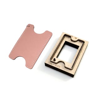 DIY Lederen Kaart Beschermhoes Snijden Sterven Card Case Handmde Die Cutter Lederen Kaarthouder Ambachten Punch Snijgereedschap