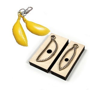 DIY Leder Bananenstanze, Handmde Bananen Stahl Metallstanze, Leder Banane Handwerk Stanzwerkzeug