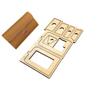Borsa a tracolla fai da te Fustellatura a forma di portafoglio in pelle Fustellatura personalizzata Borsa da banchetto Fustellatura Modello per portafoglio in pelle fustellato