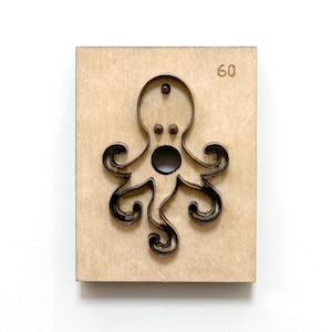 Oktopus Lederstanzen, Oktopus Stahlregel Metallleder Stanzen, Meeresorganismus Sizzix Stanzen, Leder Die Crafts Kraft-Werkzeug
