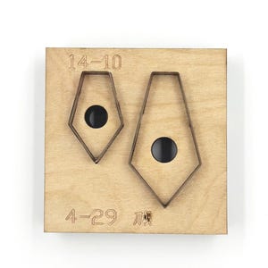 Troqueles de corte de cuero con forma de pendiente de piedras preciosas, troqueladora de metal con regla de acero, herramienta Kraft para manualidades de cuero, troqueles Sizzix, herramienta para perforar manualidades