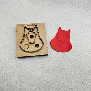 Troquel de corte de cuero con marcapáginas, troqueladora de metal con regla de acero, herramienta Kraft para manualidades de cuero, troqueles Sizzix, herramienta para perforar manualidades / Altura 6,5 cm