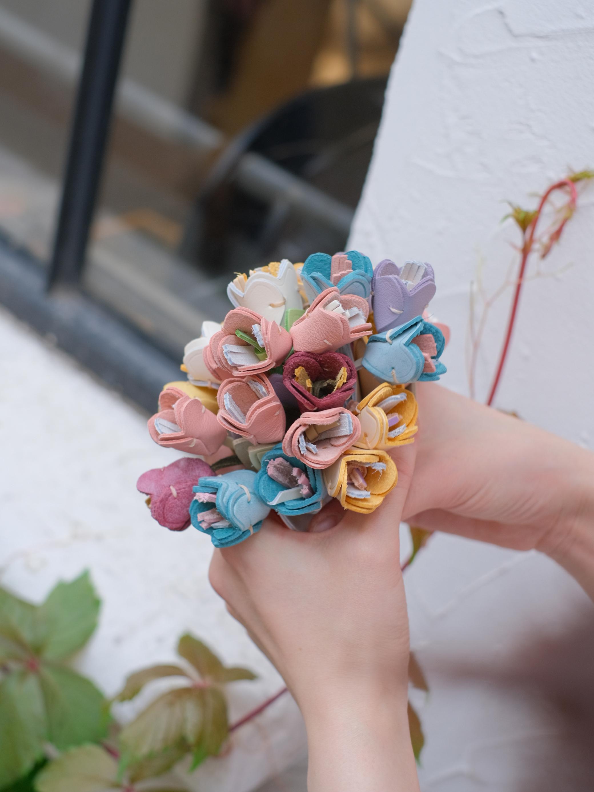 チューリップの花のカッティングダイ、手作りチューリップスチール
