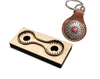 Keychain Cutting Die,handmade key ring die cutter, Steel Rule Metal Die Cutter,Leather Crafts Kraft Too, Magnetic bookmark Sizzix Die cuts,