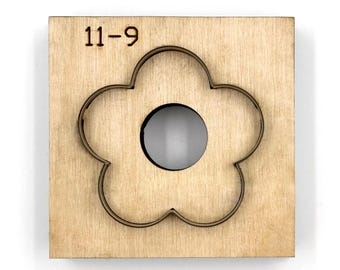 Custom Flower Leather Cutting Die, Steel Rule Metal Die Cutter, Leather Crafts Kraft Tool, Sizzix Die cuts, Punch Crafts Tool