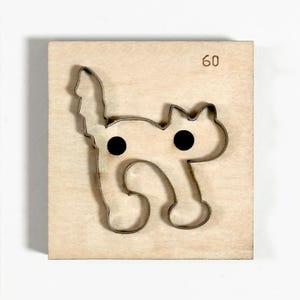 Troquel de corte de gatito de dibujos animados hecho a mano, troqueladora de metal con regla de acero personalizada, herramienta Kraft para manualidades de cuero, troqueles Sizzix de gatito
