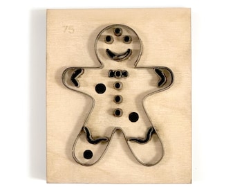 Christmas gingerbread man Cutting Die, Gingerbread Man Steel Rule Metal Die Cutter,Leather Crafts Kraft Tool,Sizzix Die cuts Crafts Tool