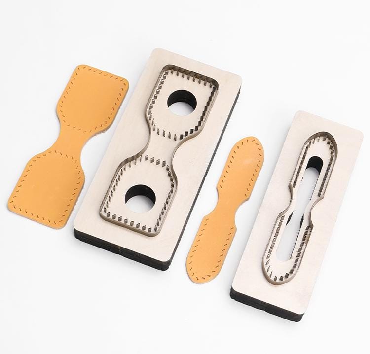 Key Chain Leather Die Cut Handmade Key Ring Pendant Steel Rule Metal ...