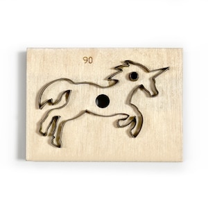 Troquel de corte de cuero de unicornio, troqueladora de metal con regla de acero de unicornio personalizada, herramienta Kraft para manualidades de cuero de caballo, troqueles Sizzix de unicornio, herramienta para manualidades.
