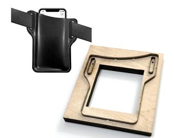 DIY Leather Phone belt bag Cutting Die Handmde Phone Bag Die Cutter Leather Card Holder Crafts Punch Cutting Tool Father's Day Gift