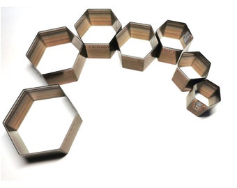 Custam hexagon Cutting Die,Steel Rule Metal Die Cutter,Leather Crafts Kraft Tool,Sizzix Die cuts,Punch Crafts Too