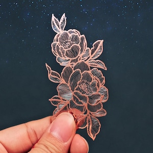 Segnalibro in metallo rosa/Segnalibro in ottone con giglio personalizzato/Segnalibro in metallo con loto/Cartoleria/Accessori per libri/Ritorno a scuola/Regalo di Natale