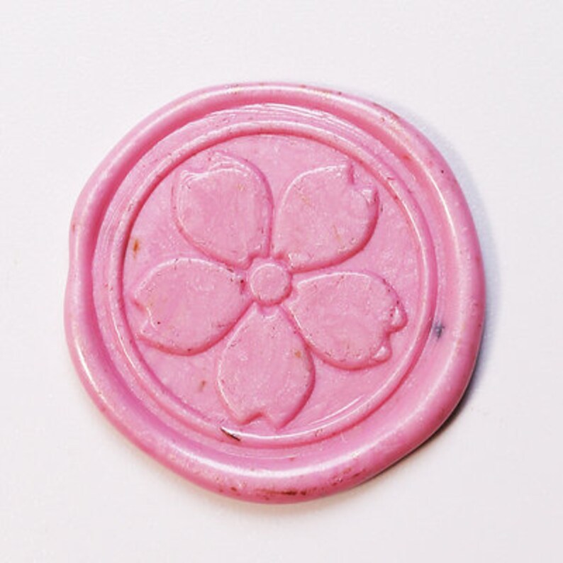 Sakura Wax Sealing Stamp Wax Sealing Stamp Wedding Wax Stamp Invitation Sealing Wax Stamp Initials Wax Seal Kit