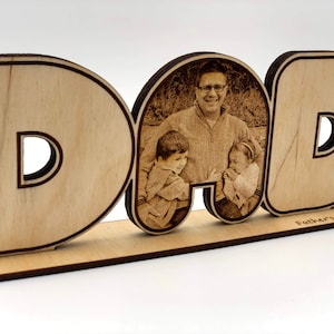 Father&#39;s Day Digital Cut File-Laser Photo Engrave