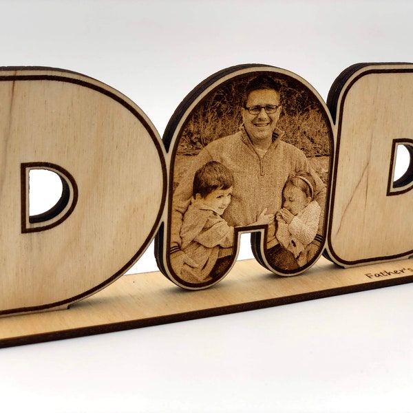 Father's Day Digital Cut File-Laser Photo Engrave