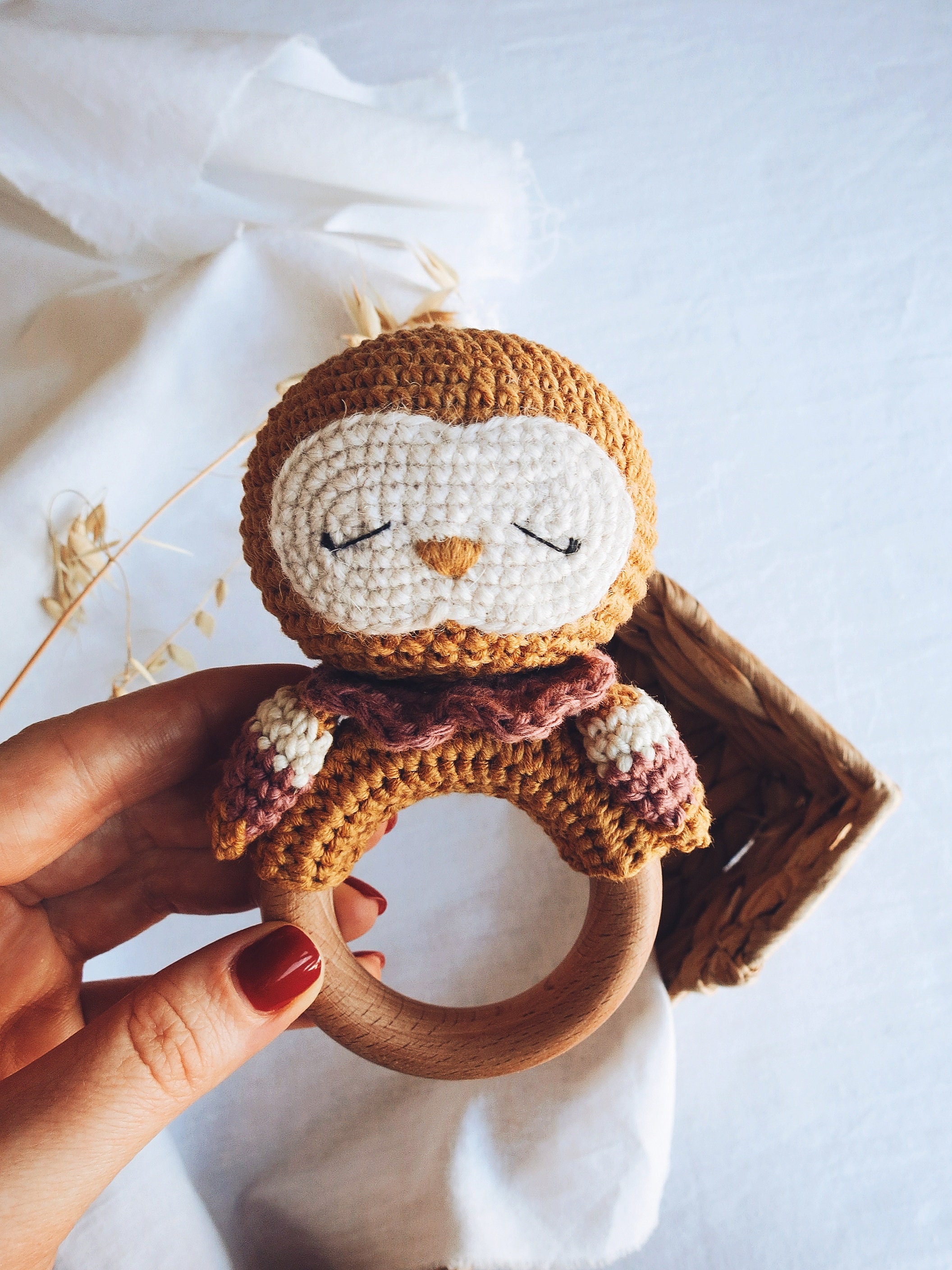 Baby rattle crochet pattern Crochet stuffed animal pattern Etsy