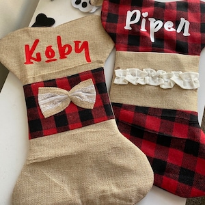 Pet Stocking, Puppy Stocking, Personalized Dog Stocking, Custom Christmas stocking, Dog Stocking, Cat Stocking, Paw Stocking