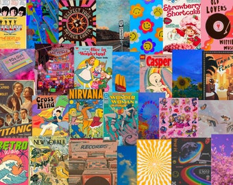 images Wall Collage Painting Indie Aesthetic Art aesthetic indie wall collage etsy
