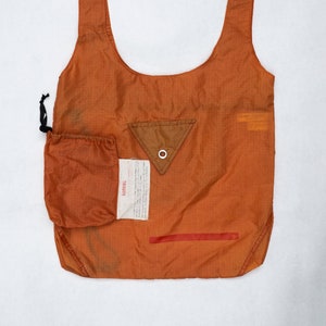 Packable Rebuilt Tent Market Bag One-of-a-Kind Handmade