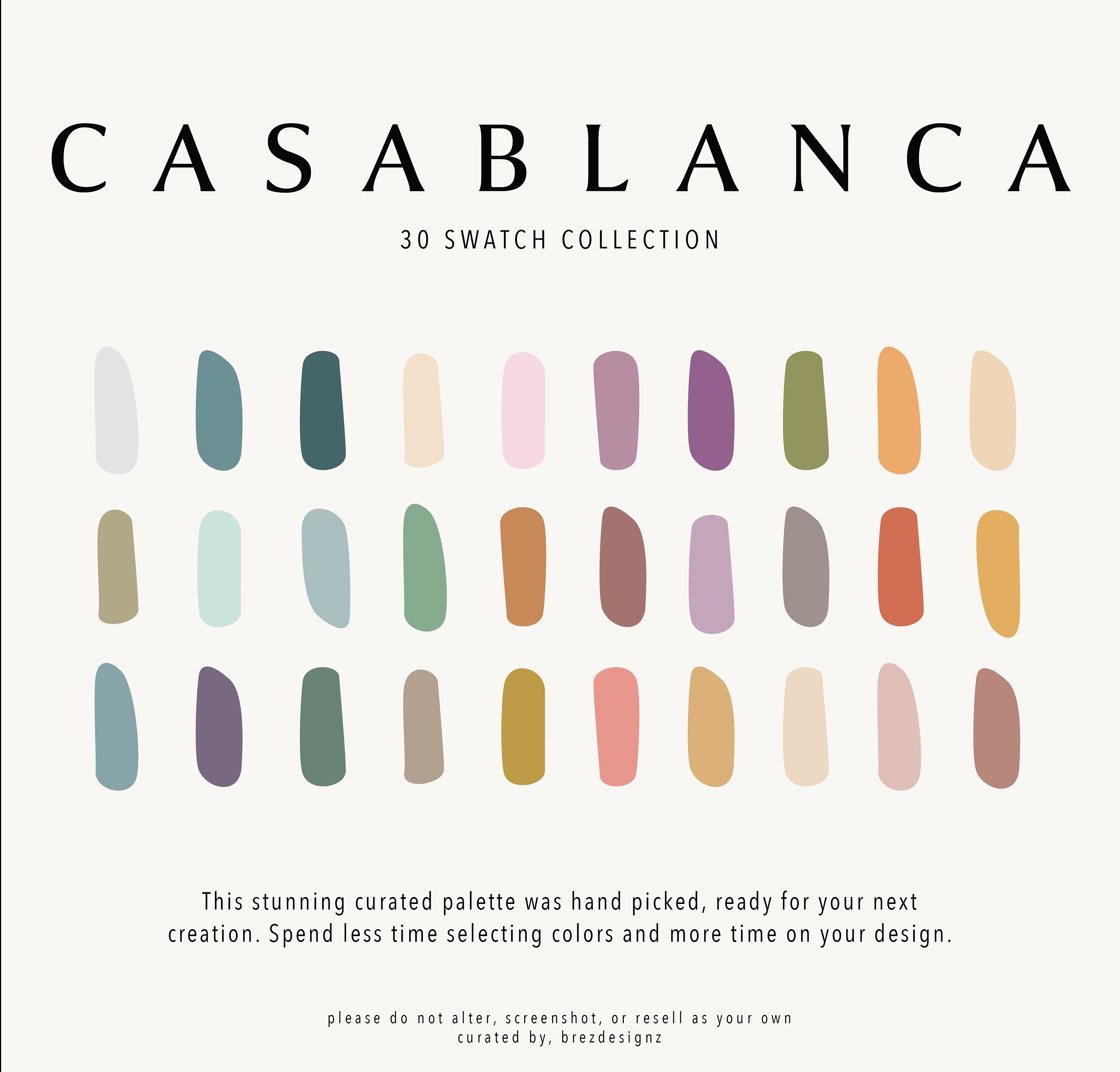 Compatable Color Swatches 5 Color Palette Bundle Discount | 150 Color Swatches | Adobe and ...