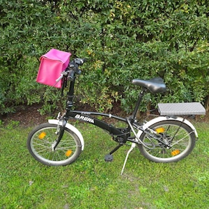 Dumbbell bike bag, faux leather bike bag