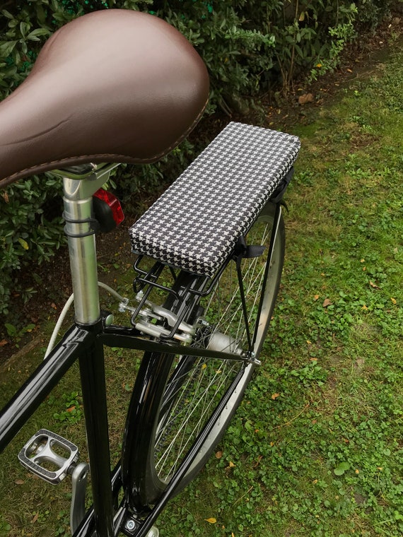Bike Cushion for Luggage Rack Polyester and Sponge Bike Cushion Pied De Poule Pattern Etsy UK