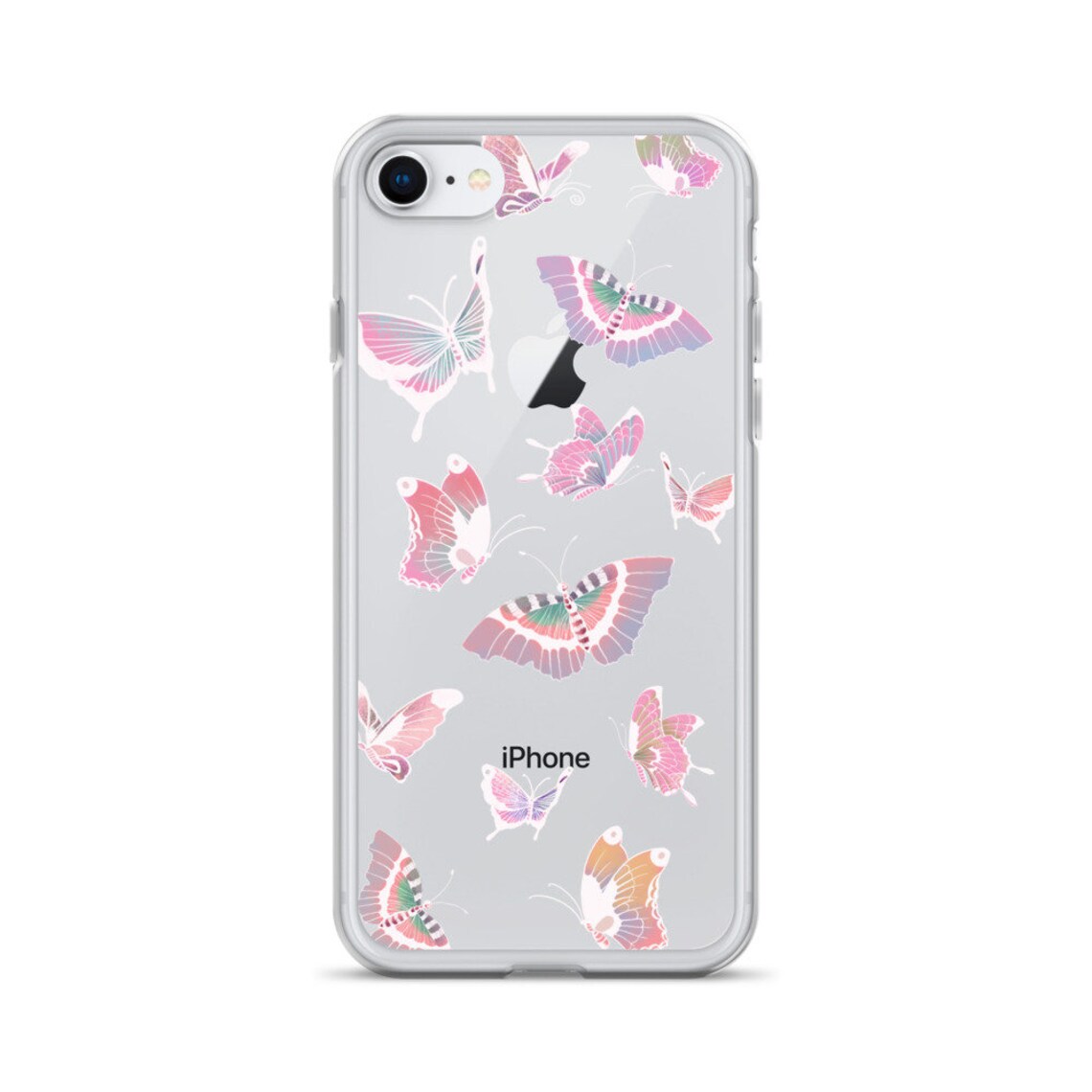 Iphone Case Pink Butterfly Etsy