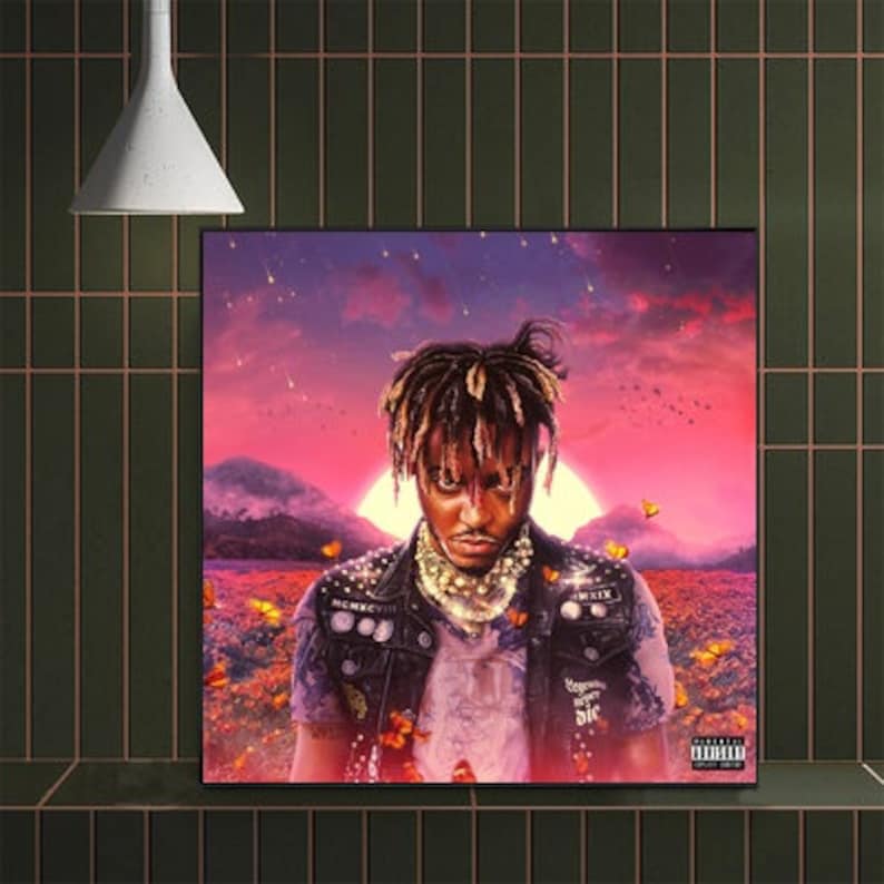 Juice WRLD Legends Never Die Music Album Canvas Poster Wall Etsy