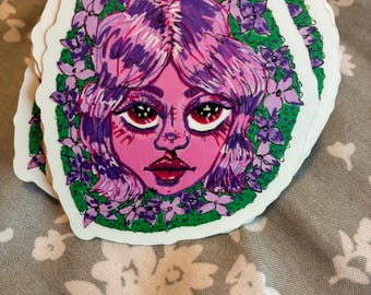 Lilac Bush flower girl stickers!