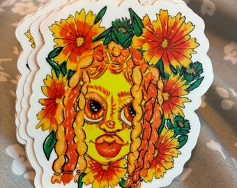 Gaillardia (blanket) flower sticker!