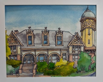 South Orange Town Hall - Art Print