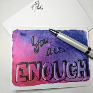 You Are Enough Greeting Card image 3