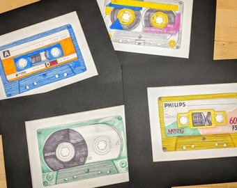Retro Cassettes - Art Prints