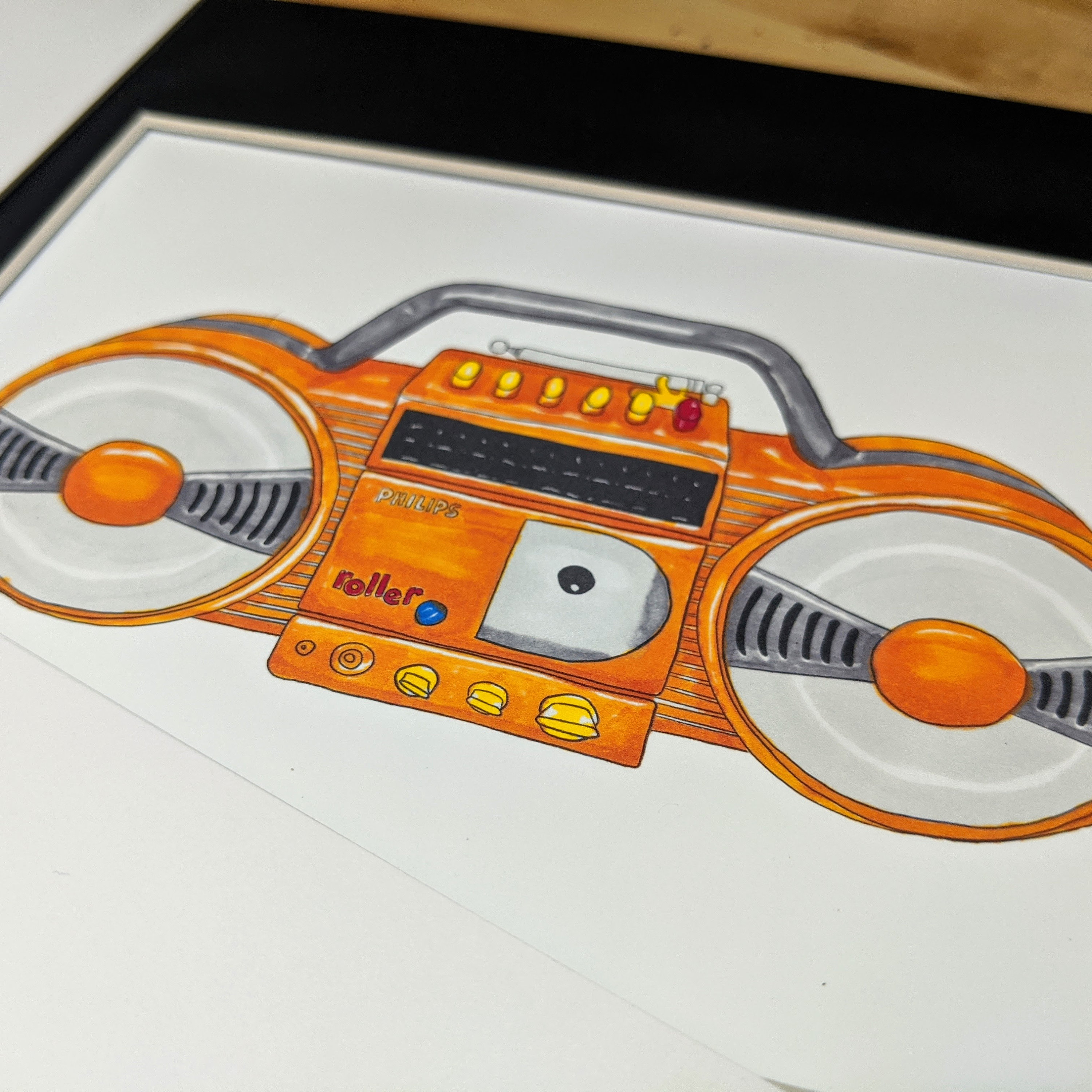 Retro Boombox - Art Prints - Etsy