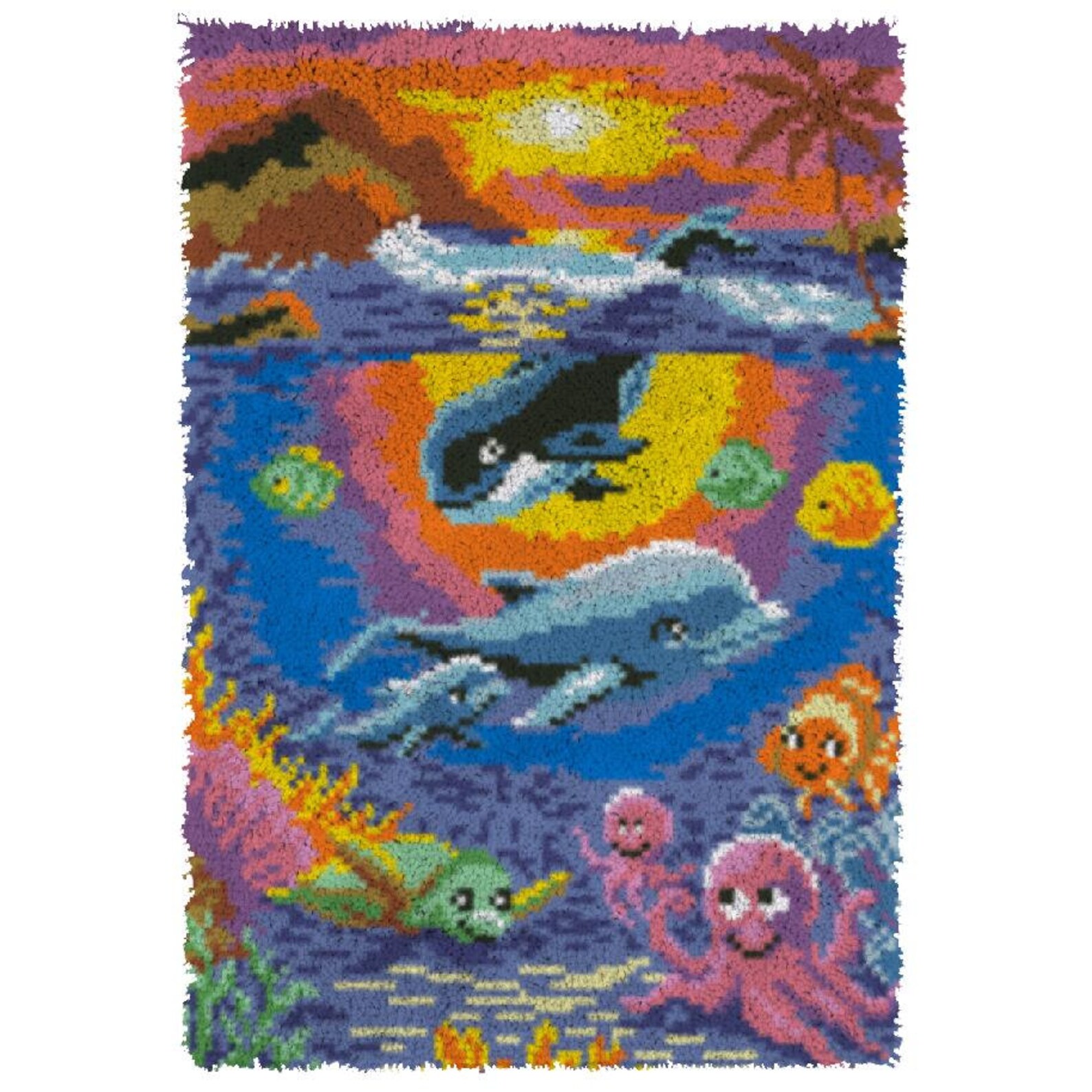 Latch Hook Kits Ocean World latch hook tool Grid clothlatch Etsy