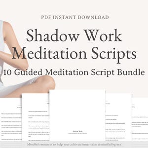 Shadow Work Guided Meditation Script Bundle Guided Meditation Script Collection 10 Guided Meditation Bundle Meditation Guide PDF