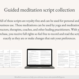 200 Guided Meditation Script Bundle Guided Meditation Script Collection Guided Meditations Bundle Meditation Guide PDF zdjęcie 2