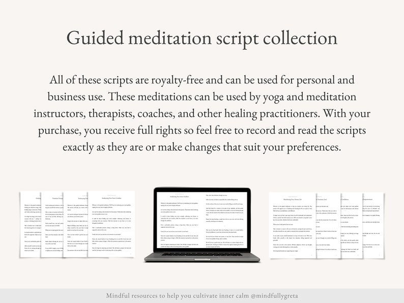 200 Guided Meditation Script Bundle Guided Meditation Script Collection Guided Meditations Bundle Meditation Guide PDF zdjęcie 2