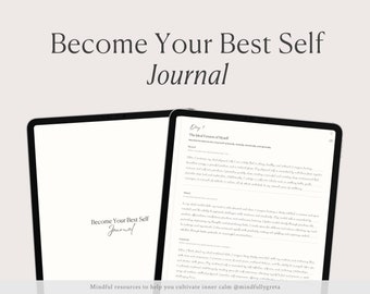 Become Your Best Self Journal Become Your Best Self Planner Digital Planner Digital Journal ipad Journal Mindfulness Journal