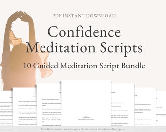 Confidence Guided Meditation Script Collection Guided Meditation Script Bundle Guided Meditation PDF Guided Meditation Guide