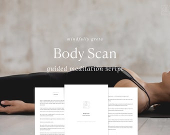 Body Scan Guided Meditation Script | Body Scan Guided Meditation | Guided Meditation PDF | Body Scan PDF | Body Scan Script | Printable