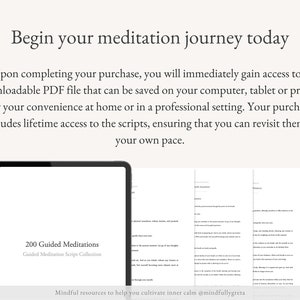 200 Guided Meditation Script Bundle Guided Meditation Script Collection Guided Meditations Bundle Meditation Guide PDF image 6