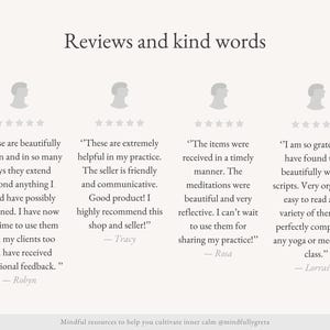 May include: Four customer reviews with five-star ratings for a product or service. The reviews highlight the quality, helpfulness, and timeliness of the product. The reviews are written by Robyn, Tracy, Rosa, and Lorraine.