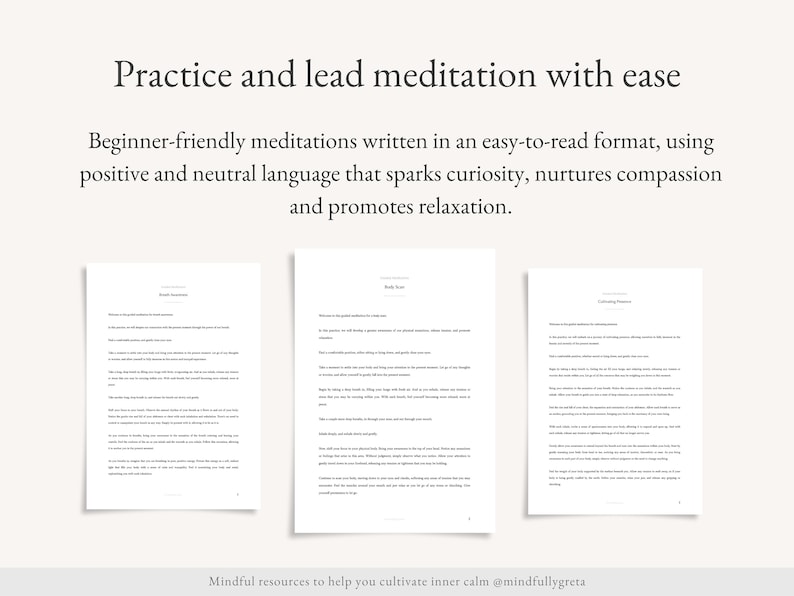 200 Guided Meditation Script Bundle Guided Meditation Script Collection Guided Meditations Bundle Meditation Guide PDF image 4