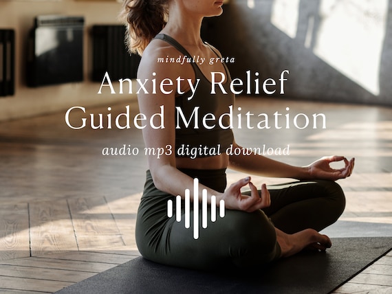 Anxiety Relief Guided Meditation Audio mp3 Digital Download Guided Meditation mp3 Guided Meditation Session | Meditation Audio