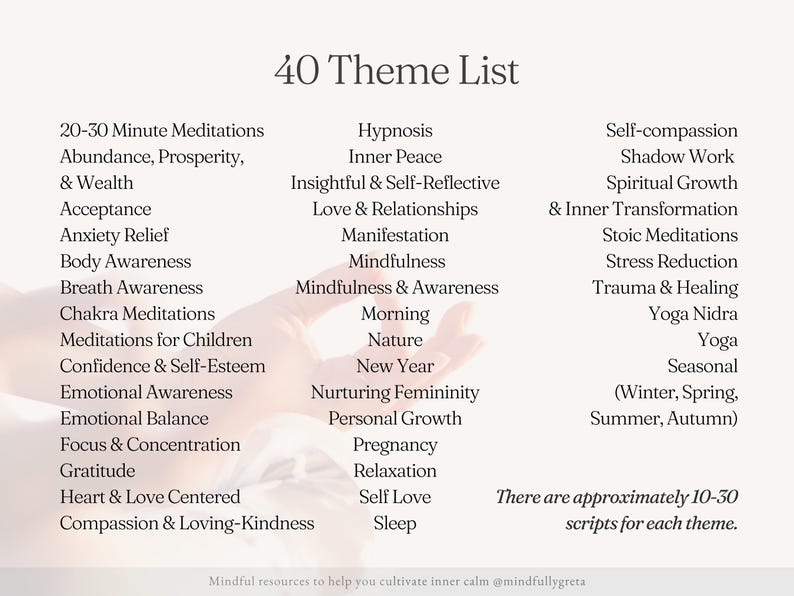 600 Guided Meditation Script Bundle Guided Meditation Script Collection Guided Meditations Bundle Meditation Guide PDF Printable image 4