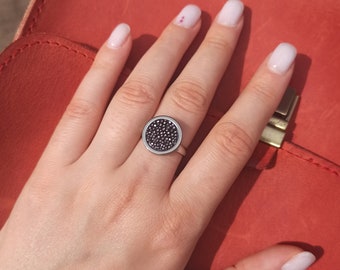 Stingray ring Stainless steel ring Handmade ring Ukraine shops