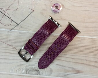 Leather Apple watch band, Iwatch band women, Leather watch strap