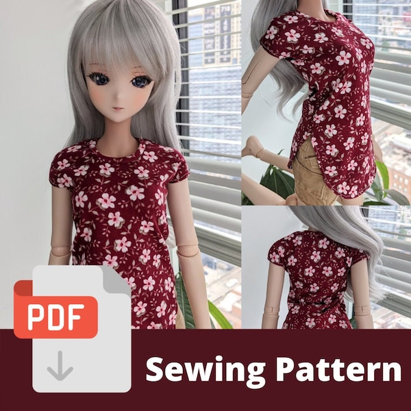 Smart Doll Mori T-Shirt Pattern - Digital Download